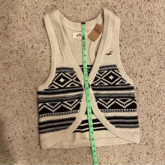 NWT Y2K Hollister Knit Sweater Vest size S - Picture 5 of 5